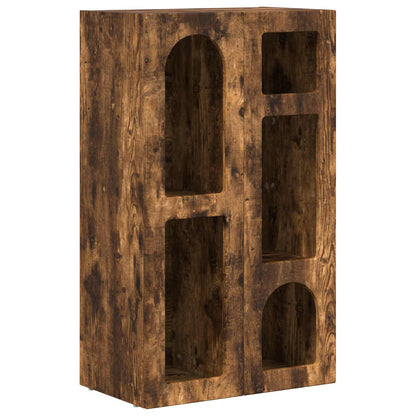 Dressoir Gerookt eiken 59 x 35 x 100,5 cm Bewerkt hout