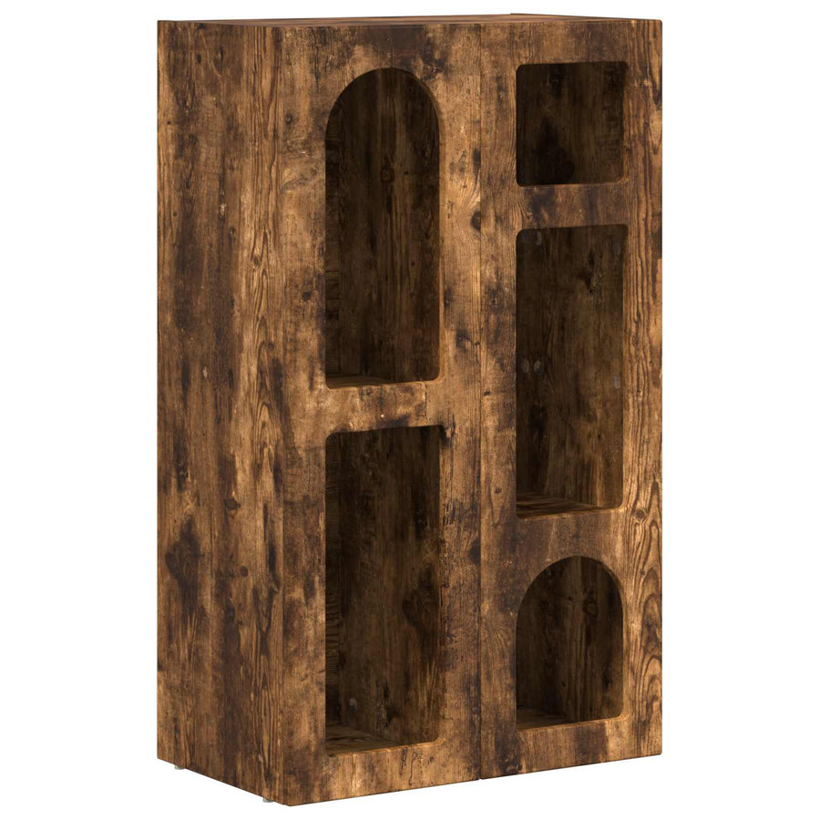 Dressoir Gerookt eiken 59 x 35 x 100,5 cm Bewerkt hout