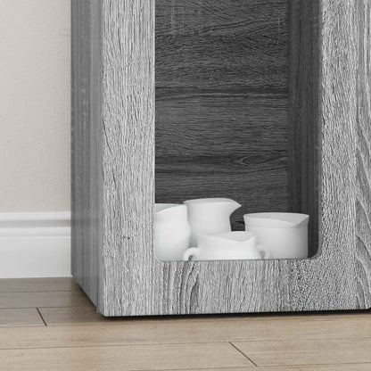 Dressoir Grijs Sonoma 59 x 35 x 100,5 cm Bewerkt hout