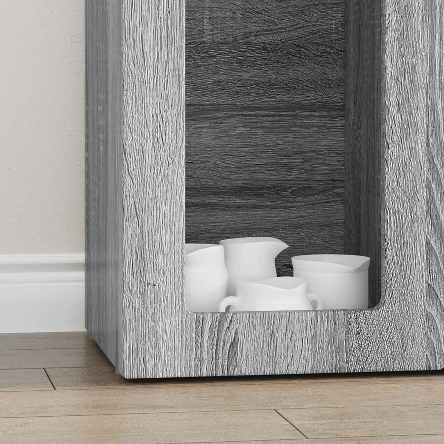 Dressoir Grijs Sonoma 59 x 35 x 100,5 cm Bewerkt hout