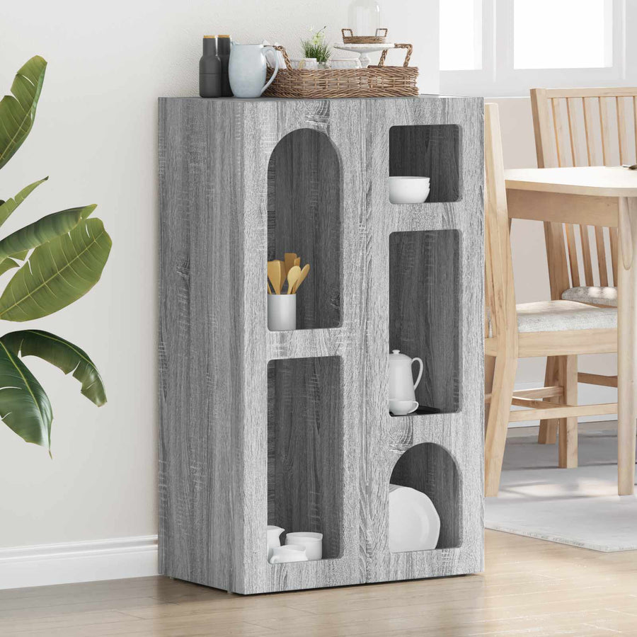Dressoir Grijs Sonoma 59 x 35 x 100,5 cm Bewerkt hout
