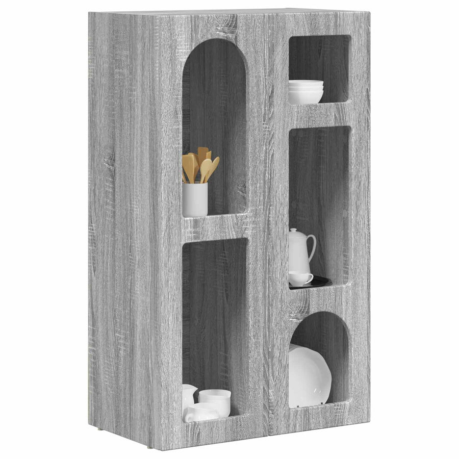 Dressoir Grijs Sonoma 59 x 35 x 100,5 cm Bewerkt hout