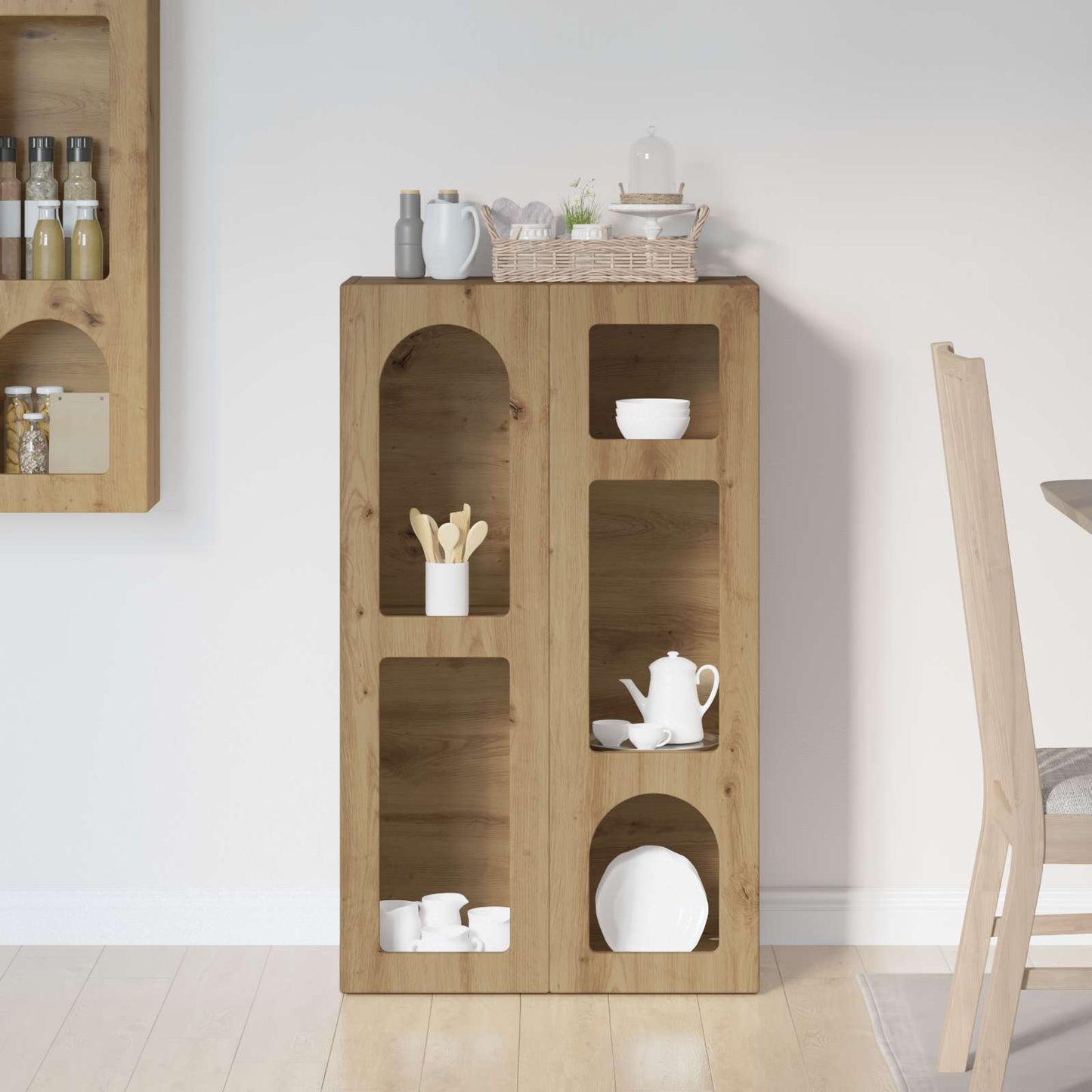 Dressoir Artisan Eiken 59 x 35 x 100,5 cm Bewerkt hout