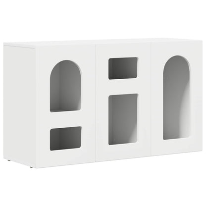 Dressoir Wit 100 x 35 x 59 cm Bewerkt hout