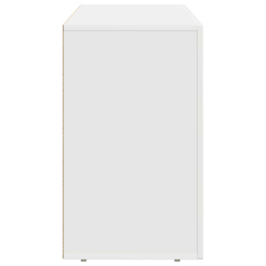Dressoir Wit 100 x 35 x 59 cm Bewerkt hout