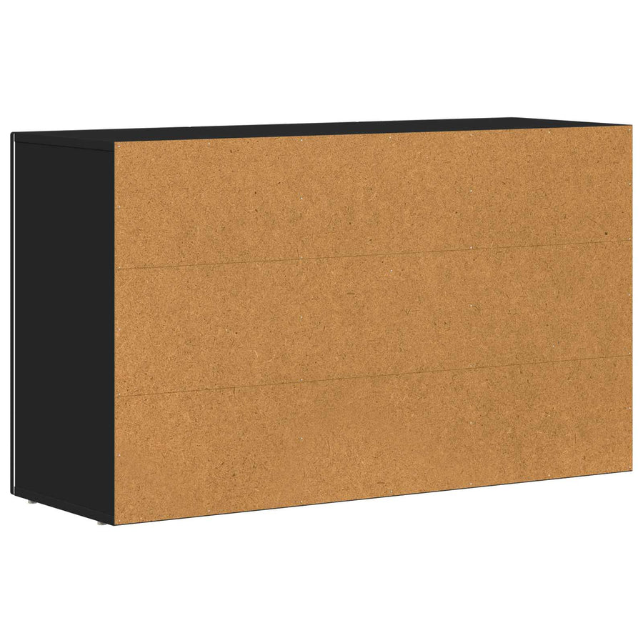 Dressoir Zwart 100 x 35 x 59 cm Bewerkt hout