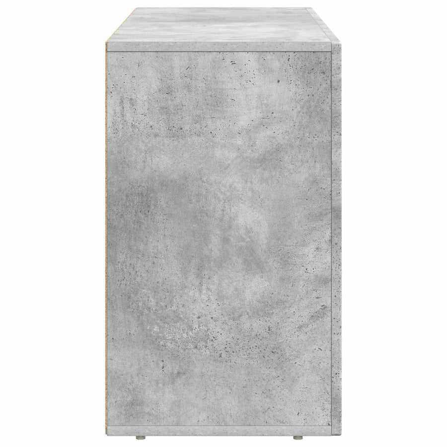 Dressoir Beton Grijs 100 x 35 x 59 cm Bewerkt hout