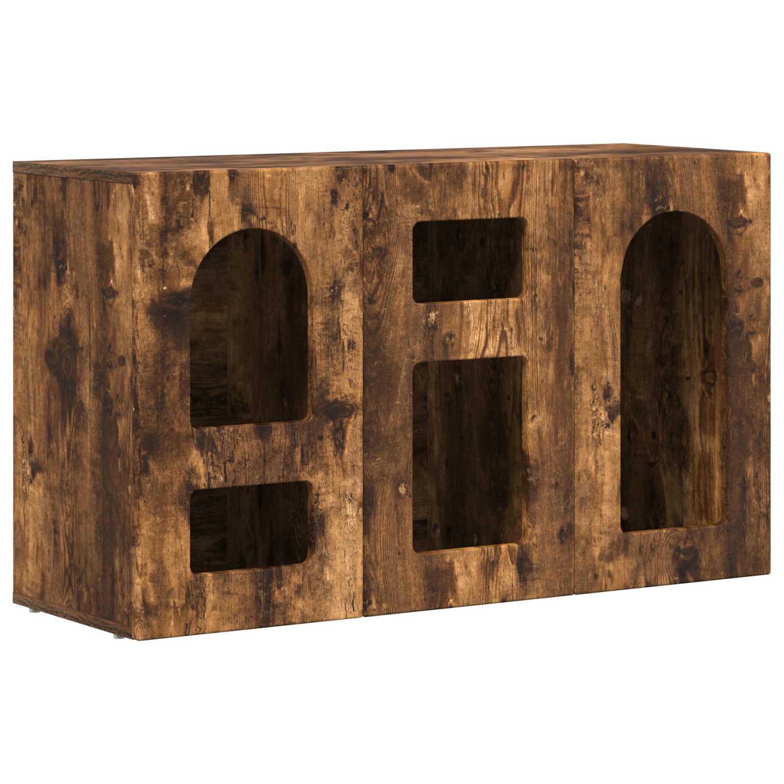 Dressoir Gerookt eiken 100 x 35 x 59 cm Bewerkt hout