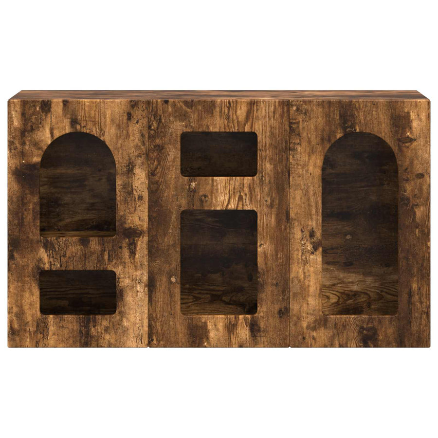 Dressoir Gerookt eiken 100 x 35 x 59 cm Bewerkt hout