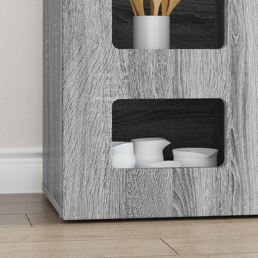 Dressoir Grijs Sonoma 100 x 35 x 59 cm Bewerkt hout