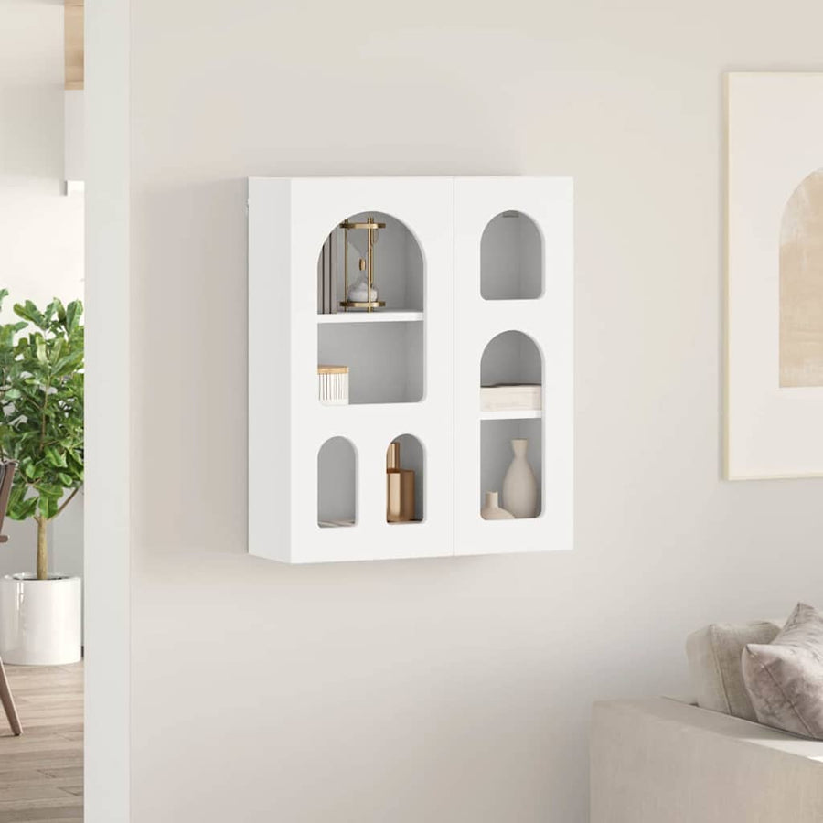 Hangkast met plank Wit 59 x 20 x 71.5 cm Bewerkt hout