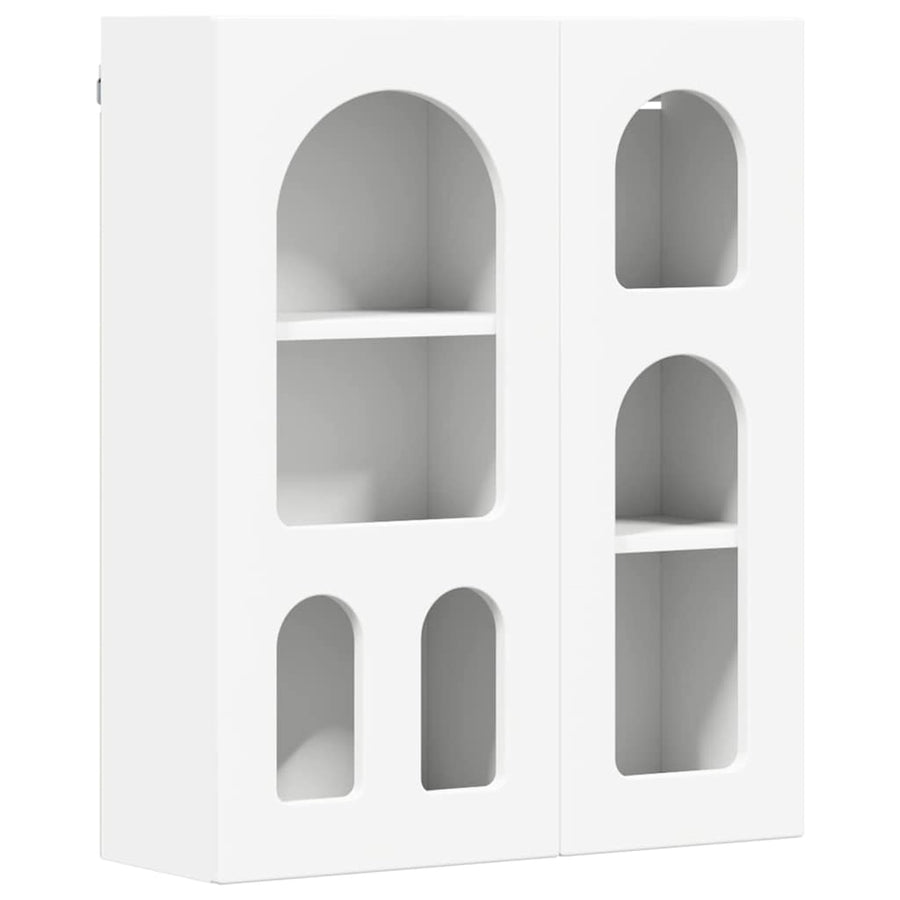Hangkast met plank Wit 59 x 20 x 71.5 cm Bewerkt hout