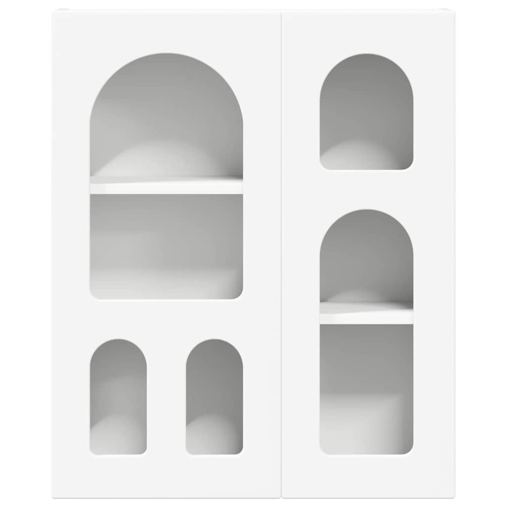 Hangkast met plank Wit 59 x 20 x 71.5 cm Bewerkt hout