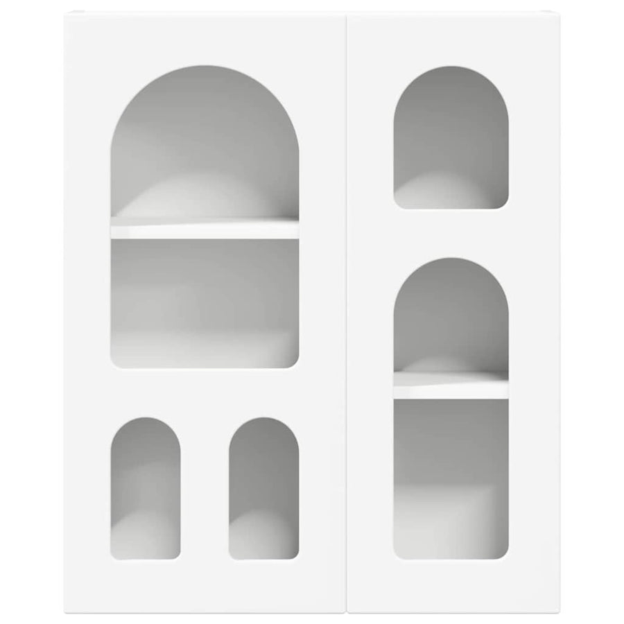 Hangkast met plank Wit 59 x 20 x 71.5 cm Bewerkt hout