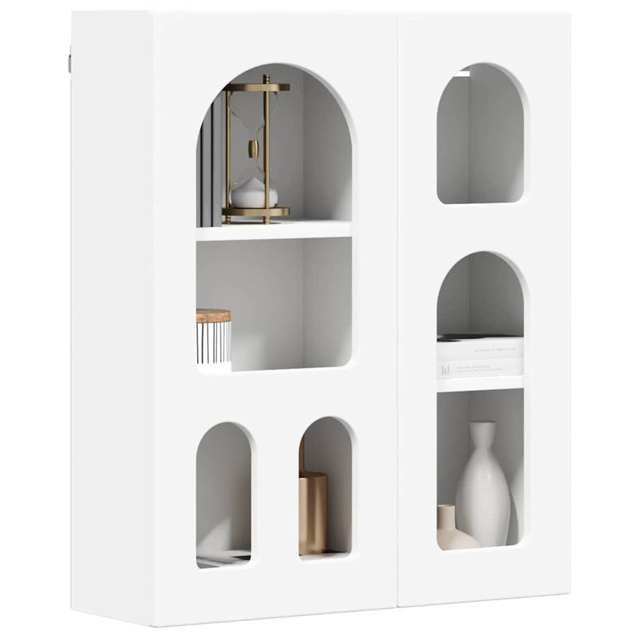 Hangkast met plank Wit 59 x 20 x 71.5 cm Bewerkt hout