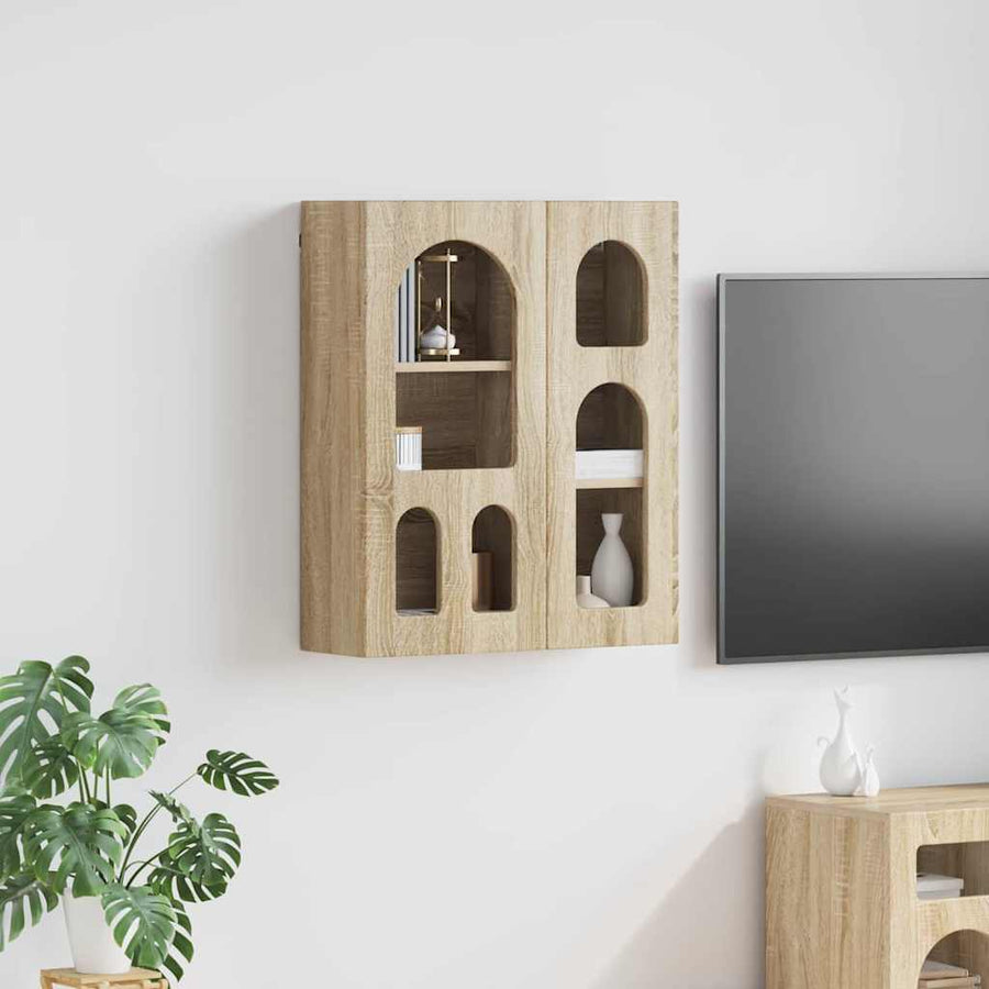 Hangkast met plank Sonoma Eiken 59 x 20 x 71.5 cm Bewerkt hout