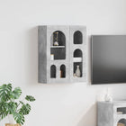 Hangkast 59x20x71.5 cm bewerkt hout beton grijs