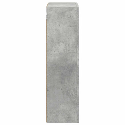 Hangkast met plank Beton Grijs 59 x 20 x 71.5 cm Bewerkt hout