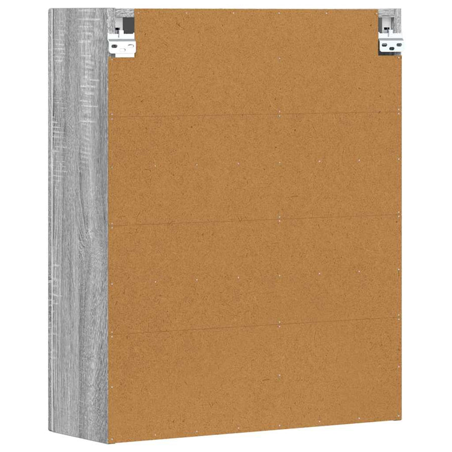 Hangkast met plank Grijs Sonoma 59 x 20 x 71.5 cm Bewerkt hout
