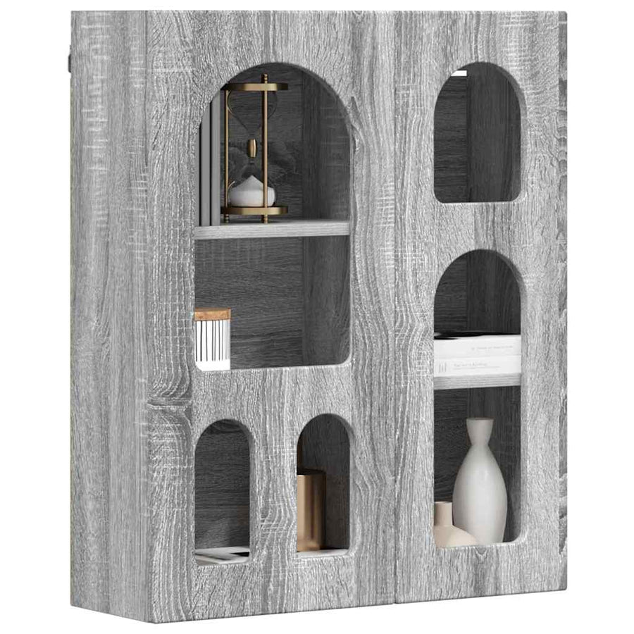 Hangkast met plank Grijs Sonoma 59 x 20 x 71.5 cm Bewerkt hout