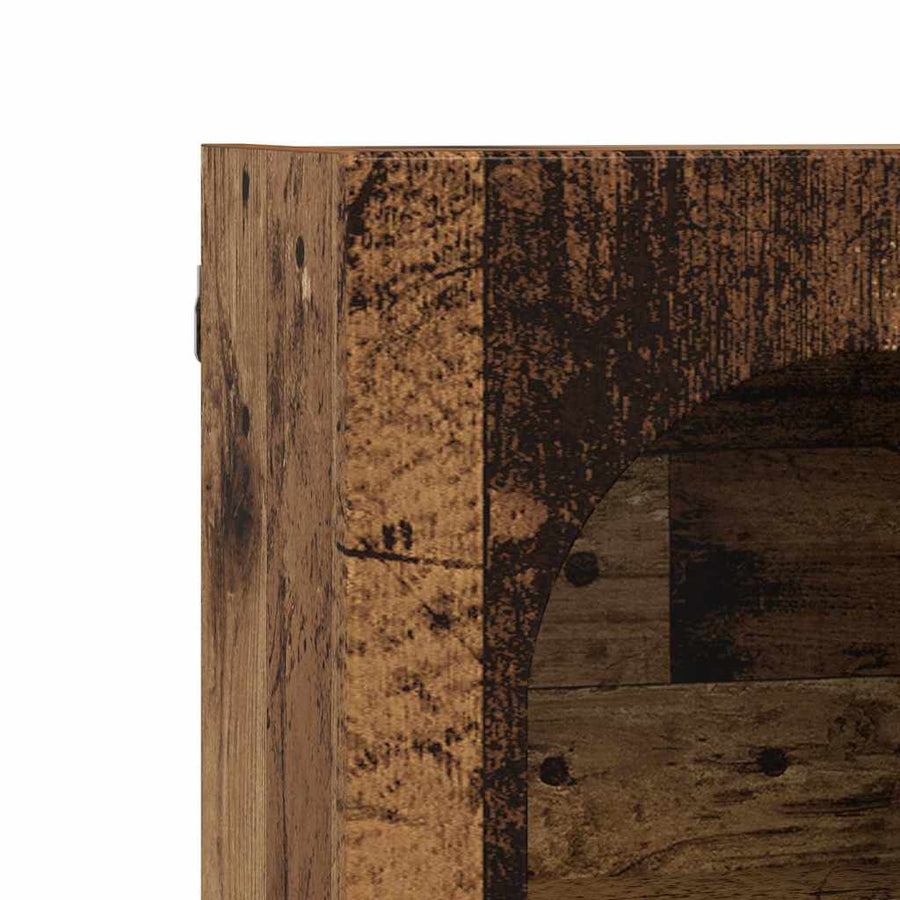 Hangkast met plank Oudhout 59 x 20 x 71.5 cm Bewerkt hout