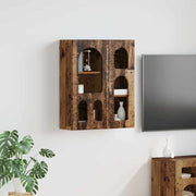 Hangkast 59x20x71.5 cm bewerkt hout