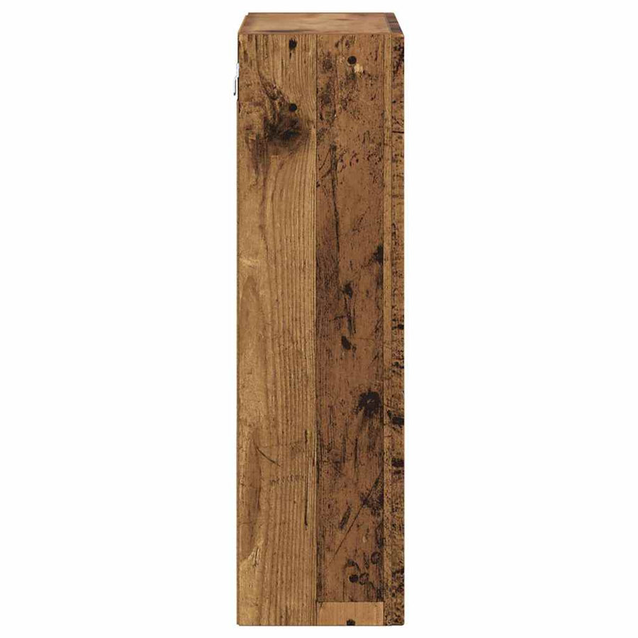 Hangkast met plank Oudhout 59 x 20 x 71.5 cm Bewerkt hout