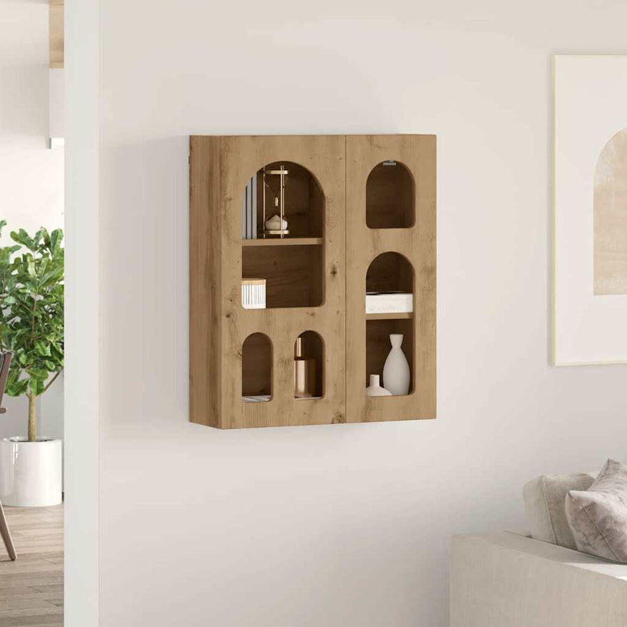 Hangkast met plank Artisan Eiken 59 x 20 x 71.5 cm Bewerkt hout