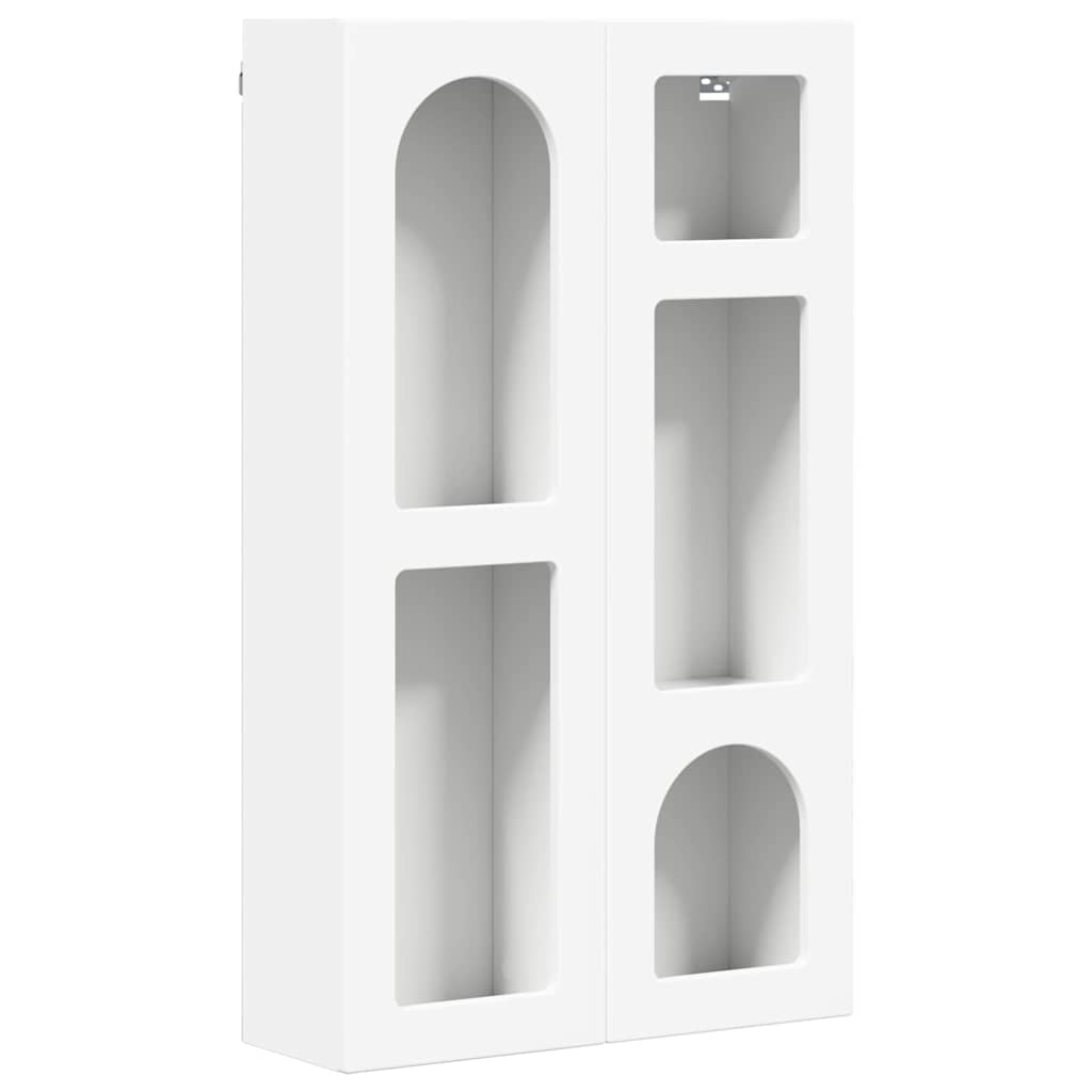Hangkast met plank met opslag Wit 59 x 20 x 100 cm Bewerkt hout