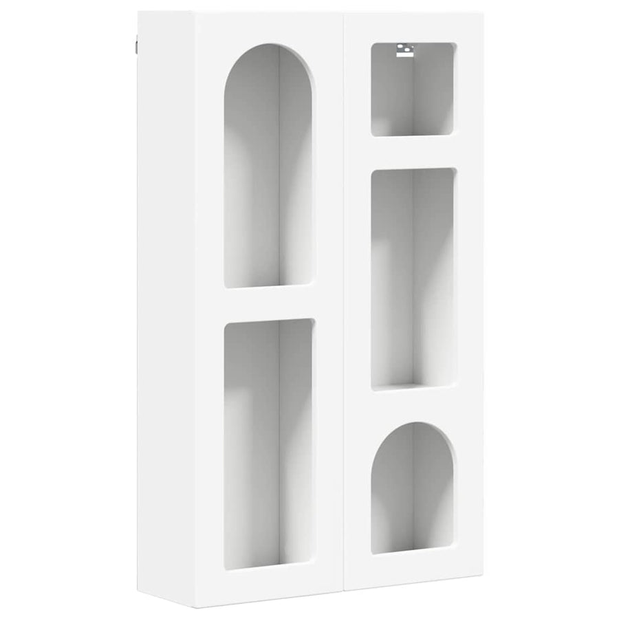 Hangkast met plank met opslag Wit 59 x 20 x 100 cm Bewerkt hout