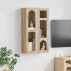 Hangkast 59x20x100 cm Sonoma eiken
