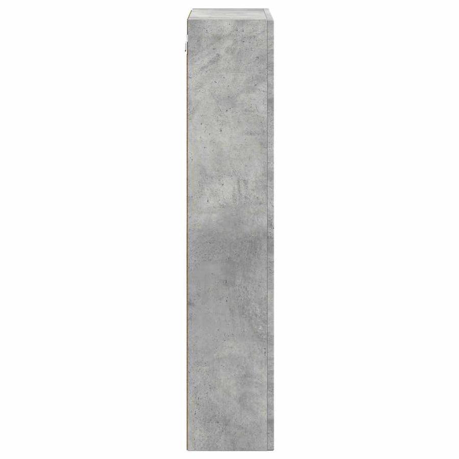 Hangkast met plank Beton Grijs 59 x 20 x 100 cm Bewerkt hout