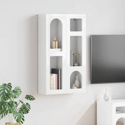 Hangkast 59x20x100 cm hoogglans wit bewerkt hout