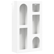 Hangkast met plank Hoogglans wit 59 x 20 x 100 cm Bewerkt hout