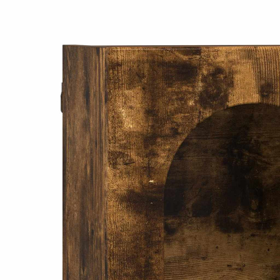 Hangkast met plank Gerookt eiken 59 x 20 x 100 cm Bewerkt hout