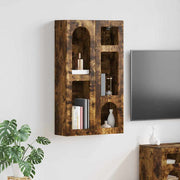 Hangkast 59x20x100 cm gerookt eiken bewerkt hout