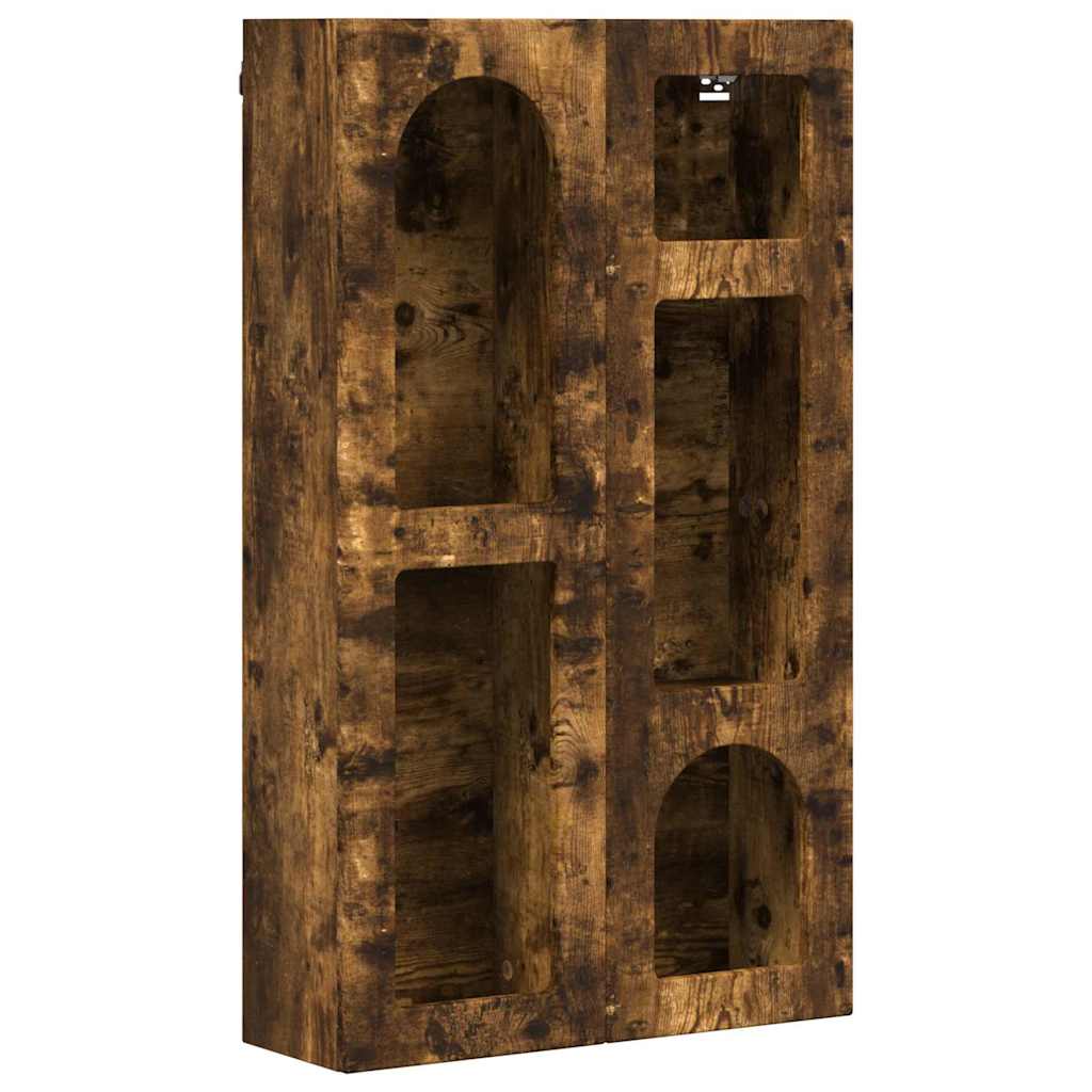 Hangkast met plank Gerookt eiken 59 x 20 x 100 cm Bewerkt hout