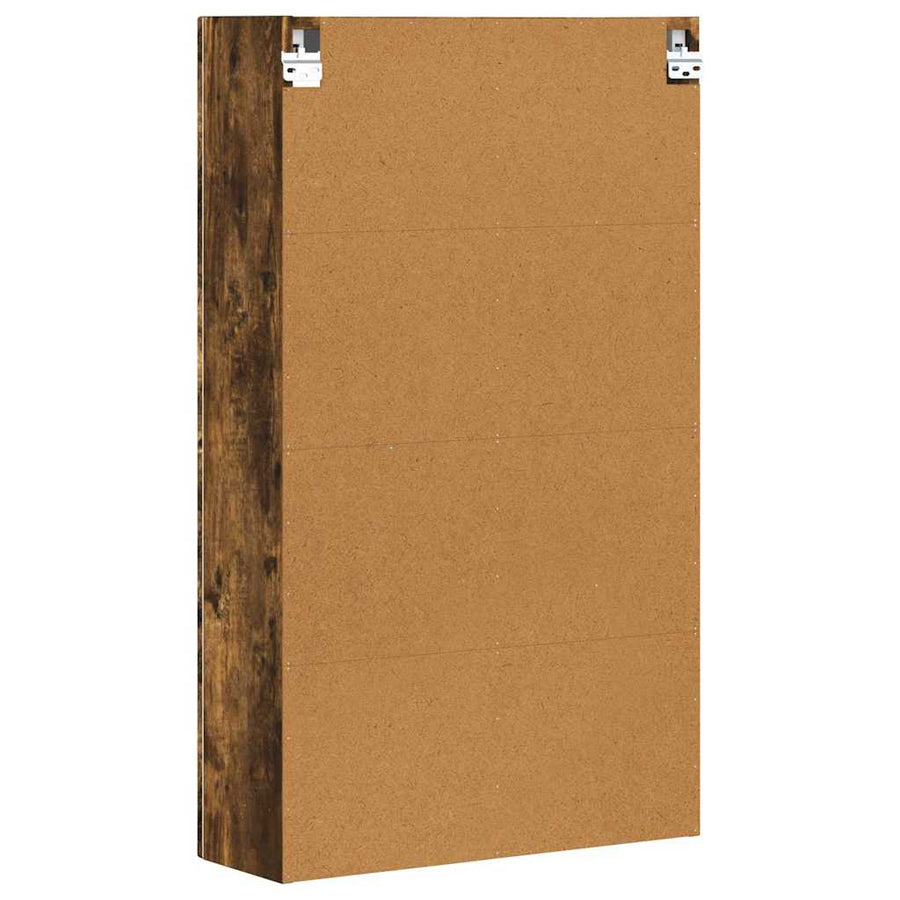 Hangkast met plank Gerookt eiken 59 x 20 x 100 cm Bewerkt hout