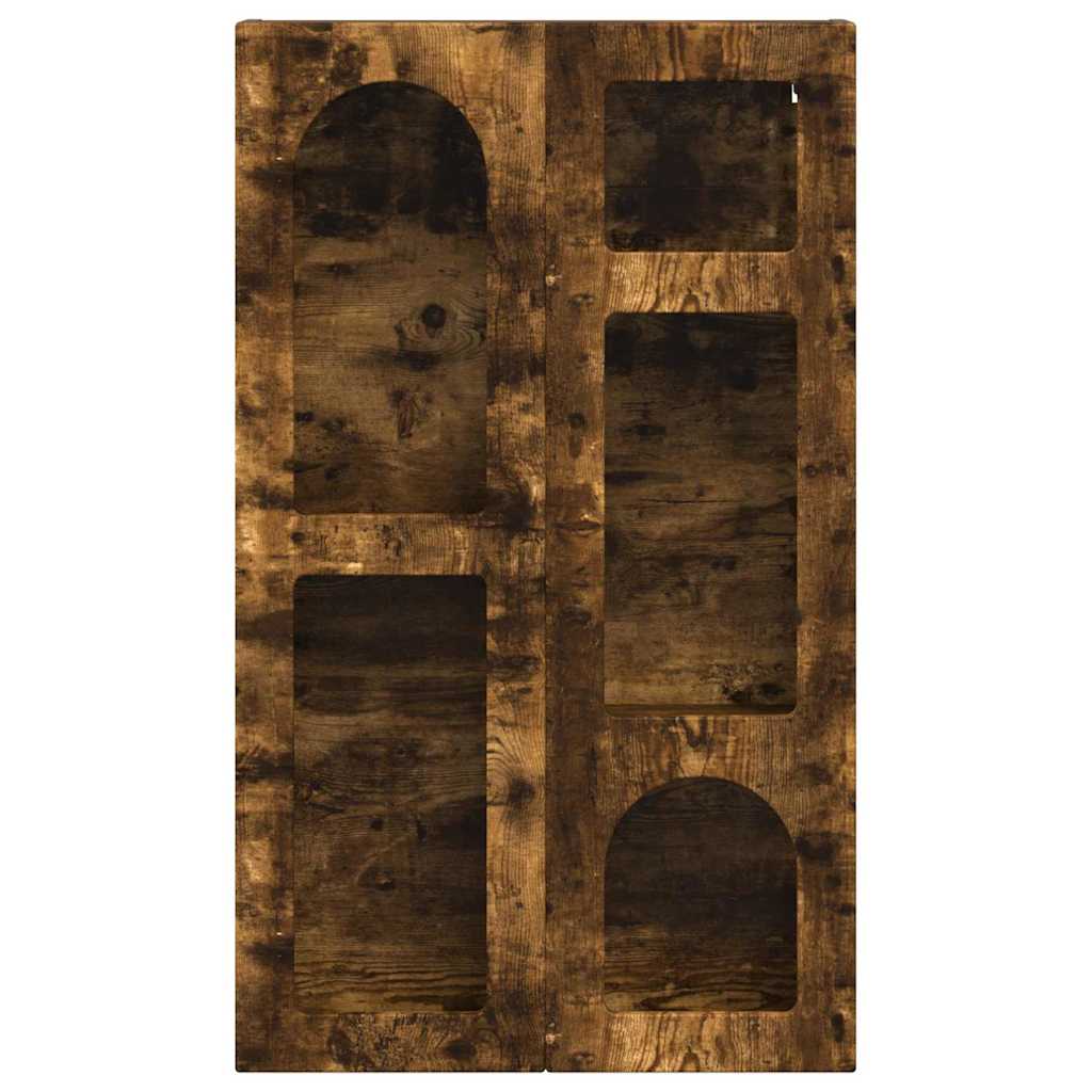 Hangkast met plank Gerookt eiken 59 x 20 x 100 cm Bewerkt hout
