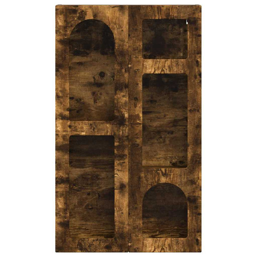 Hangkast met plank Gerookt eiken 59 x 20 x 100 cm Bewerkt hout