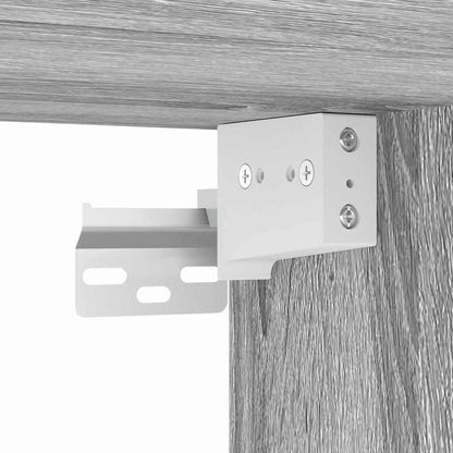 Hangkast met plank Grijs Sonoma 59 x 20 x 100 cm Bewerkt hout