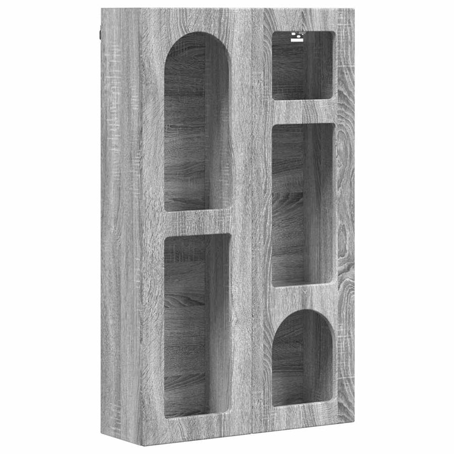 Hangkast met plank Grijs Sonoma 59 x 20 x 100 cm Bewerkt hout