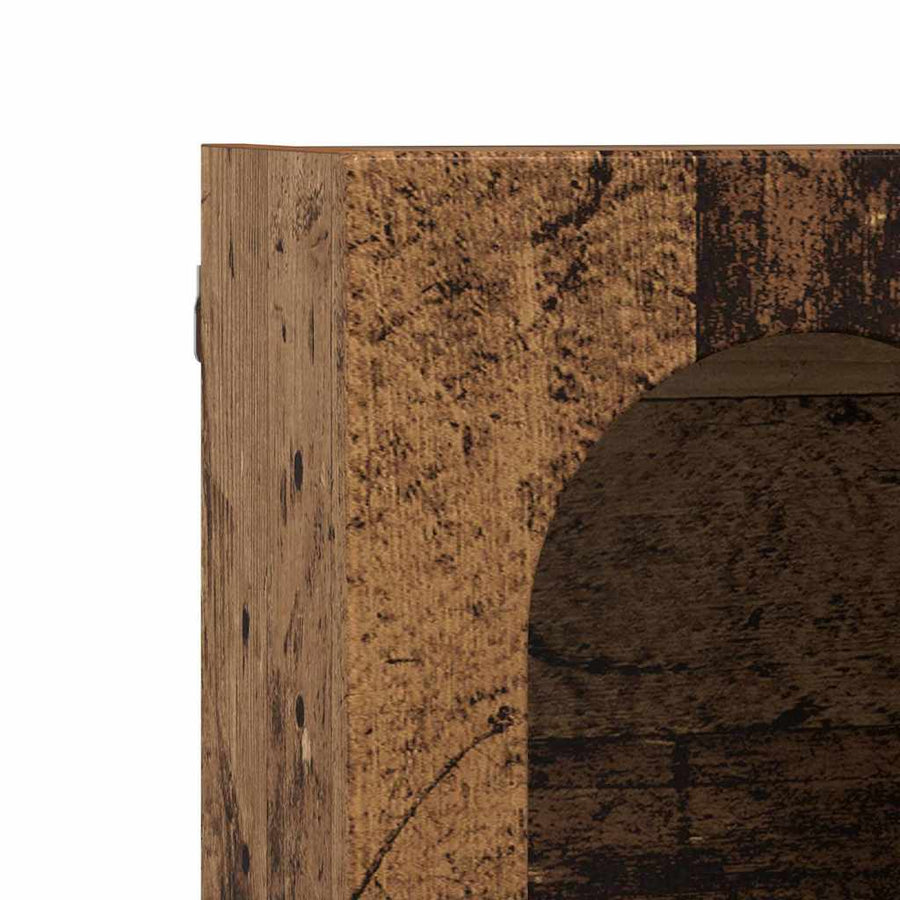 Hangkast met plank Oudhout 59 x 20 x 100 cm Bewerkt hout