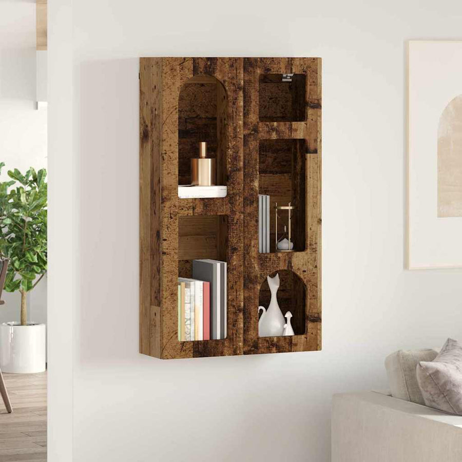 Hangkast met plank Oudhout 59 x 20 x 100 cm Bewerkt hout