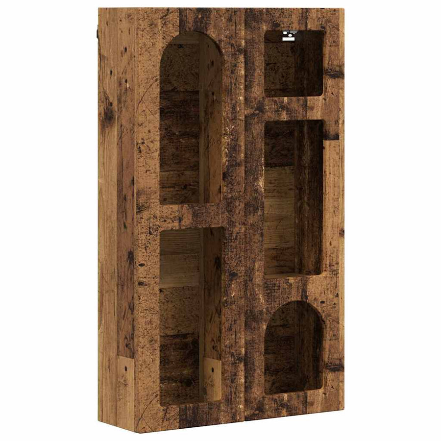 Hangkast met plank Oudhout 59 x 20 x 100 cm Bewerkt hout