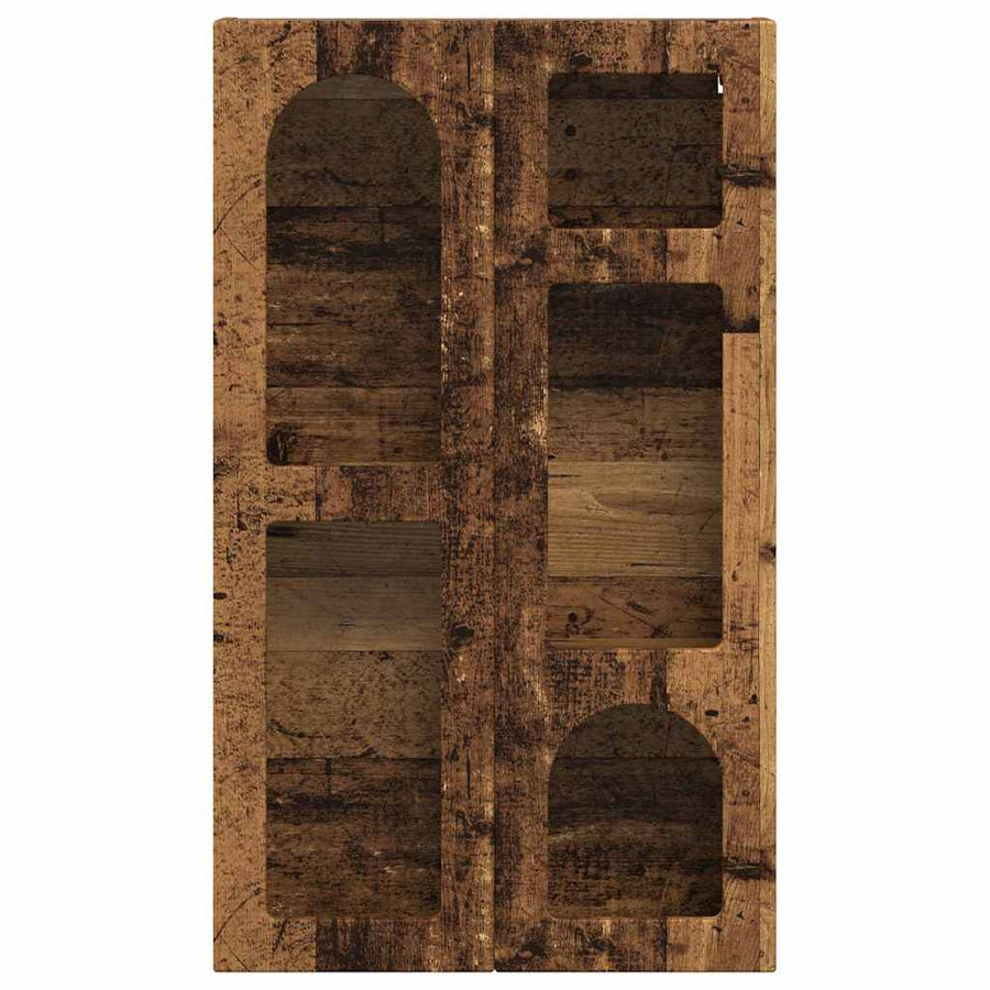 Hangkast met plank Oudhout 59 x 20 x 100 cm Bewerkt hout