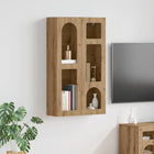 Hangkast 59x20x100 cm Artisan Eiken bewerkt hout