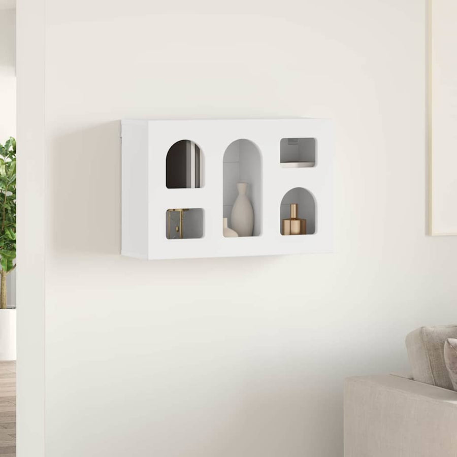 Hangkast met plank met opslag Wit 60 x 20 x 40 cm Bewerkt hout