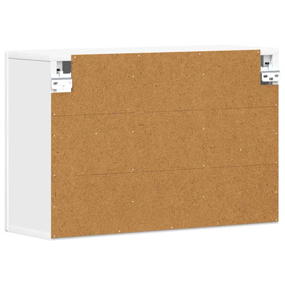 Hangkast met plank met opslag Wit 60 x 20 x 40 cm Bewerkt hout