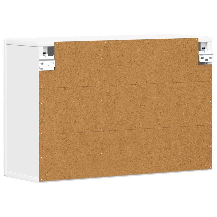 Hangkast met plank met opslag Wit 60 x 20 x 40 cm Bewerkt hout